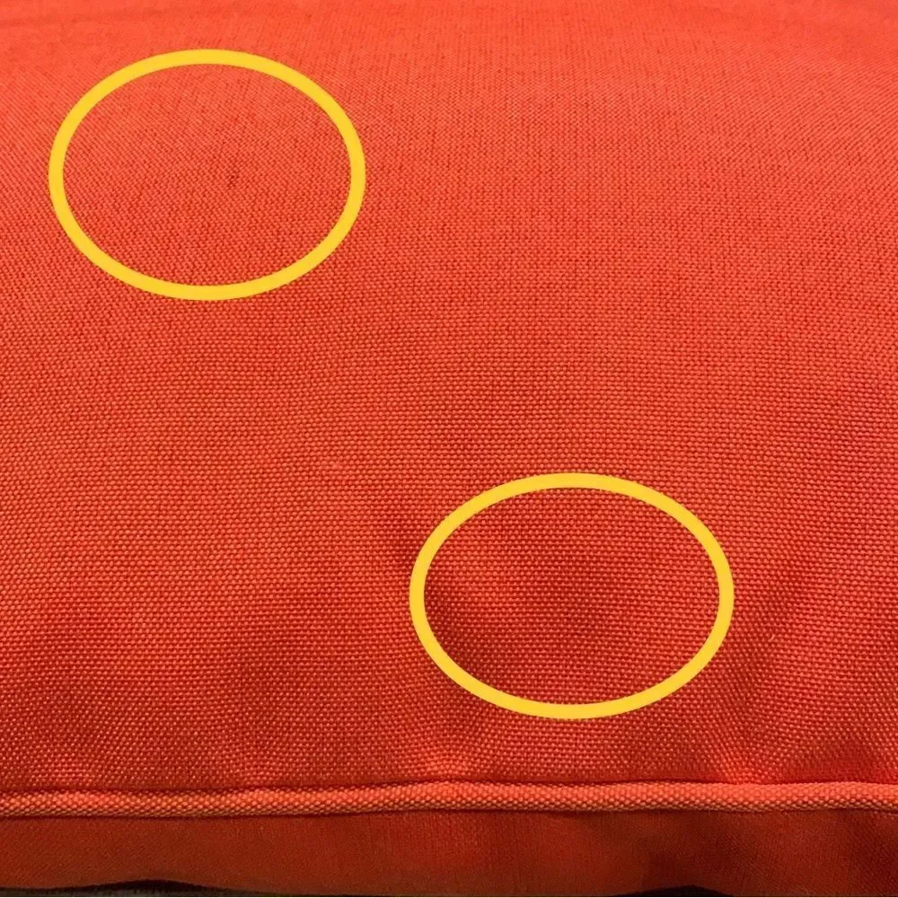 Square Orange Outdoor Indoor Accent Throw Pillow 18” Square